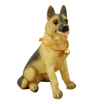 Φιγούρα ρεαλιστικού Γερμανικού Ποιμενικού, διακοσμητικό για μοντέρνο σαλόνι και χολ, γλυκό μοντέλο από ρητίνη, Shenyide μάρκα, αγροτικός στυλ