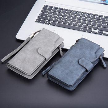 Дълъг мъжки портфейл с множество карти – Corduroy, PU lining, Spring 2018, за ежедневна употреба