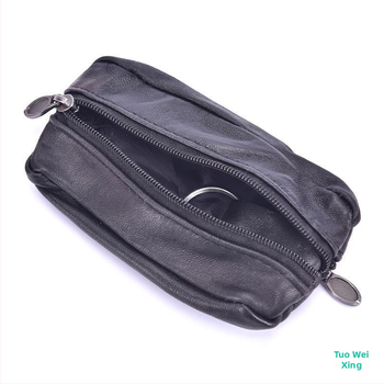 Vyrų automobilio raktų dėklas iš PU odos, monetoms skirta piniginė, minkštas užtrauktukas, unisex stilius, 2018 m. pavasaris