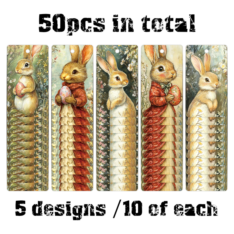 50 Velykinių kiškių dekoracijų — popierinės dovanų etiketės ir retro pakabukai maišoms, pritaikomi