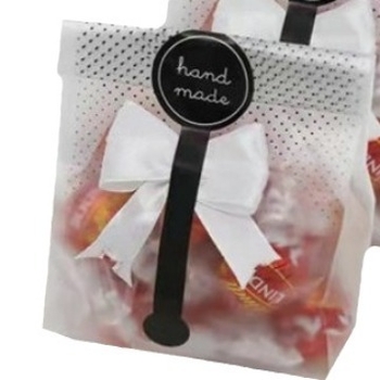 Duonos pakuoti maišeliai su taškeliais | matinė danga, ofsetinis spausdinimas, 100 vnt