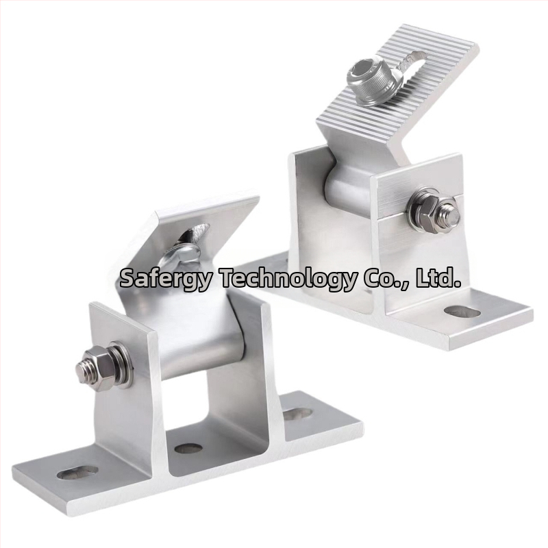 Алуминиев регулируем преден крак-скоба, комплект от 2 части с гумена подложка; тегло 0.55 кг; стандарт AS/NZS1170.2; малка анодна оксидация