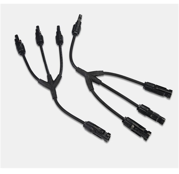 MC4 συνδετήρας τύπου Y τετραπλής διαδρομής, αδιάβροχος για παράλληλη σύνδεση φωτοβολταϊκών πάνελ, JKD-3Y1, προσαρμογέας 2-σε-1