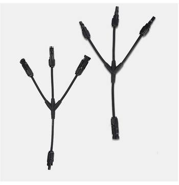 MC4 συνδετήρας τύπου Y τετραπλής διαδρομής, αδιάβροχος για παράλληλη σύνδεση φωτοβολταϊκών πάνελ, JKD-3Y1, προσαρμογέας 2-σε-1