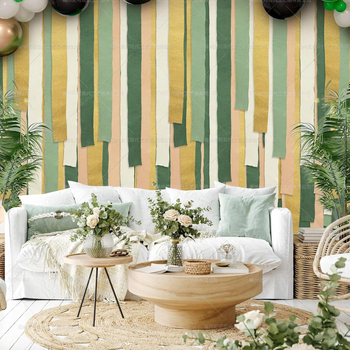 Crepe popieriaus ritinėlių komplektas vestuvėms vietos dekoravimui — dvigubas pakavimas, Nicro Party, medžiaga: popierius, vietos dekoravimo rekvizitai, vestuvės