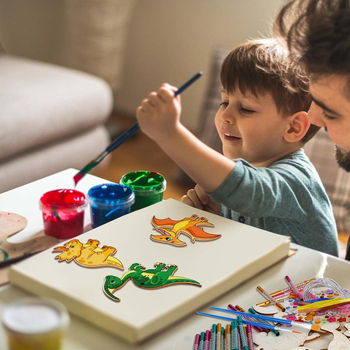 Δεινοσαυρικά ξύλινα κουδουνάκια για διακόσμηση σπιτιού, από poplar ξύλο, μοντέρνο μινιμαλιστικό στυλ