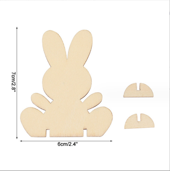 Ξύλινο διακοσμητικό κουνελάκι – DIY χειροποίητο για Πάσχα, Boxwood, Tiandong, για οικιακή χρήση