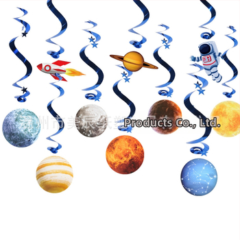 Αξεσουάρ διάταξης χώρου με διαστημικό θέμα και σπειροειδές κρεμαστό, Υλικό: Χαρτί; Στυλ: 3413776; Κατάλληλο για την Ημέρα του Παιδιού; Κατηγορία: Κορδέλα