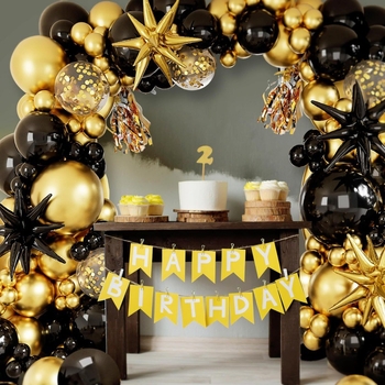 Latekso balionų arkos komplektas su apvaliais dekoratyviniais balionais, be logotipo, tinkamas gimtadieniams, vestuvėms ar absolventų šventei