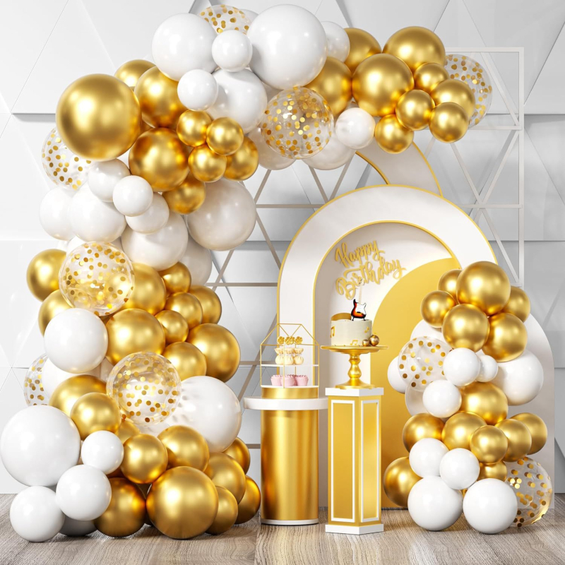Балонена колона за откриване на магазин — латексни балони, 92 бр., без лого, фоново оформление за откриване и юбилей