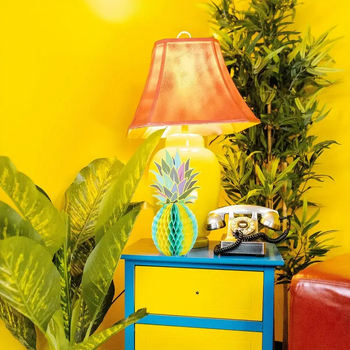 Διακοσμητικό πάρτι με ανανά από πλαστικό • μπάλα κυψέλης • ανανά-σχήματος φρούτο διακόσμηση • κατάλληλο για γενέθλια, Χριστούγεννα, Χαλογουίν, Ημέρα Παιδιού, περίοδος αποφοίτησης