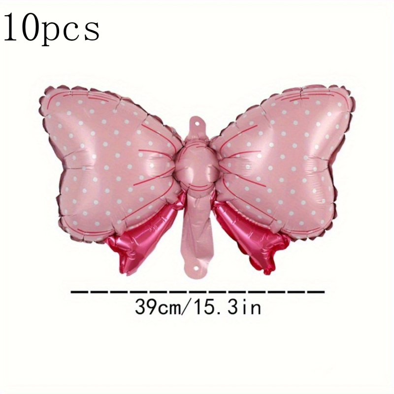10 vnt folijos balionų su slyvos žiedo forma – dekoracijos gimtadieniui ir Valentino dienai