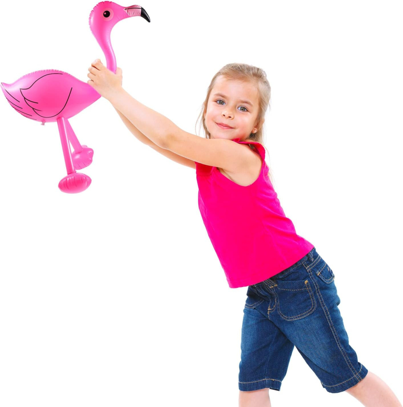 Pripučiamas flamingo žaislas (PVC) – Gyvūnų žaislas, 7–14 metų, dekoratyvinis pakabukas, Kinijos kilmė