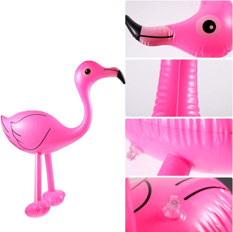 Pripučiamas flamingo žaislas (PVC) – Gyvūnų žaislas, 7–14 metų, dekoratyvinis pakabukas, Kinijos kilmė