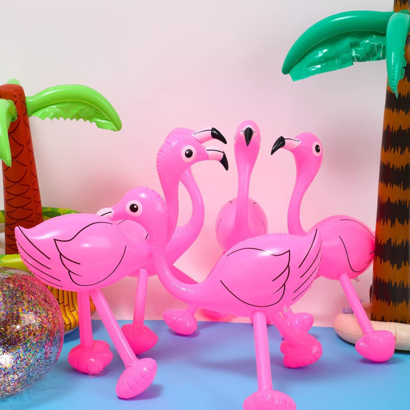 Pūšamāis flamingo rotaļlieta (PVC) – dzīvnieku rotaļlieta, vecums 7–14 gadi, dekoratīvs piekariņš, izcelsme Ķīna