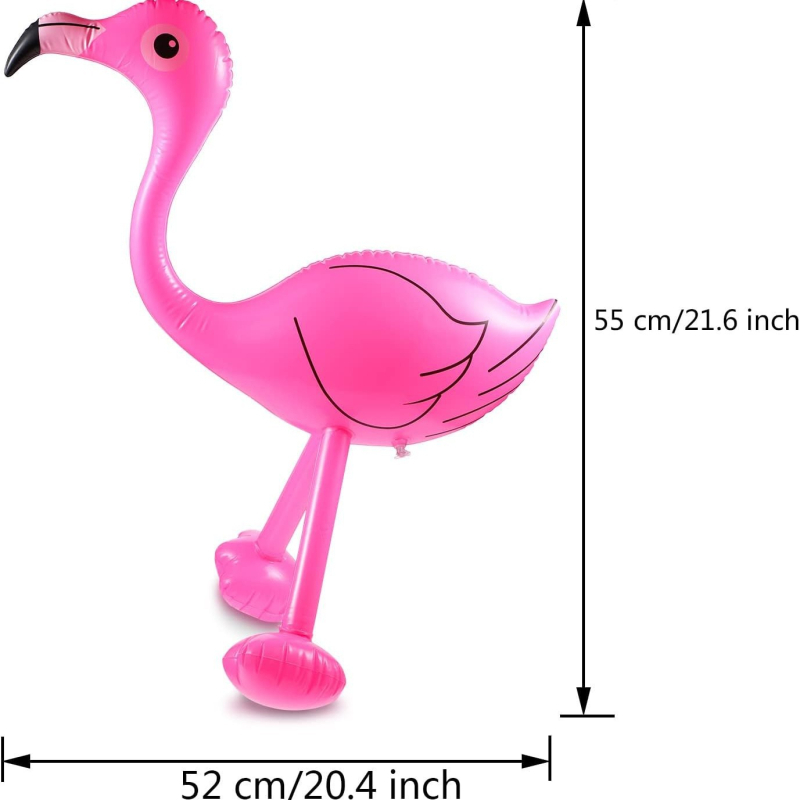 Pripučiamas flamingo žaislas (PVC) – Gyvūnų žaislas, 7–14 metų, dekoratyvinis pakabukas, Kinijos kilmė