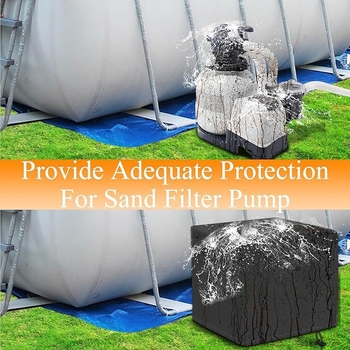 Κάλυμμα αντλίας φιλτραρίσματος άμμου, αδιάβροχο, UV-ανθεκτικό, μοντέρνο μινιμαλιστικό στυλ, ύφασμα 600D Oxford