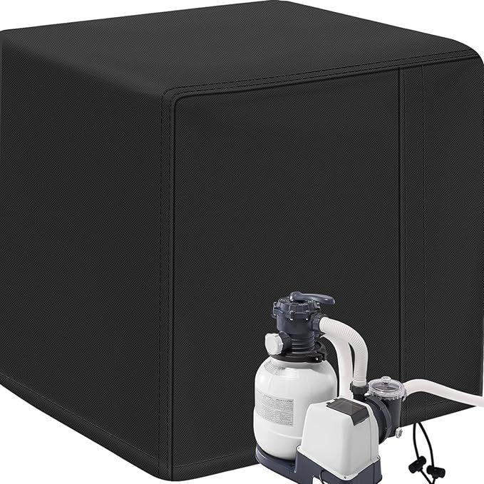 Калъф за помпа на пясъчен филтър, водоустойчив, UV-защитен, модерен минималистичен стил, 600D Oxford плат