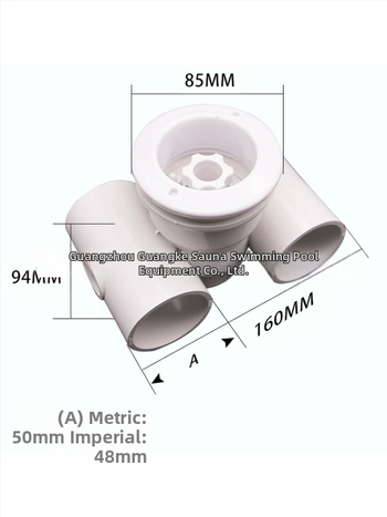Ακροφύσιο σπα SP-1434 με υδραυλικό μασάζ, ABS υλικό, είσοδος/έξοδος για πισίνα