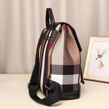 Γυναικεία καμβά τσάντα-πλάτης με φερμουάρ, εσωτερικές θήκες (θήκη με φερμουάρ, θήκη κινητού, θήκη ID), με εσωτερικό στρώμα, κατάλληλη για ταξίδια αναψυχής