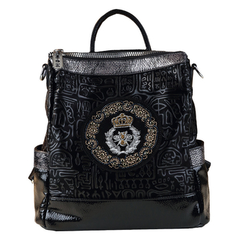 Γεωμετρική PU τσάντα ώμου – αδιάβροχη, crossbody τσάντα για ταξίδι, street style, χωράει 8-ιντσών φορητό υπολογιστή