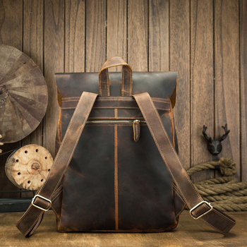 790 hátizsák valódi bőrből — Kapacitás 20 L alatt, 16 hüvelykes laptop-kompatibilitás, első réteg marhabőr, ívelt vállpántok