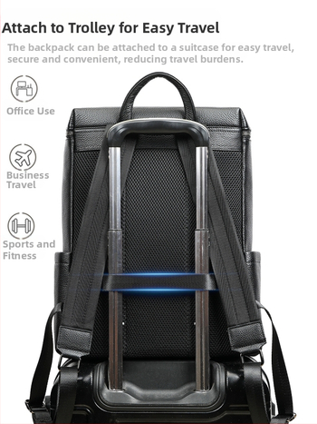 Marent ανδρικό σακίδιο από γνήσιο δέρμα για επιχειρηματικά ταξίδια, δέρμα κορυφαίας ποιότητας από τον επάνω φλοιό, χωράει 13-ιντσών φορητό υπολογιστή, χωρητικότητα κάτω από 20 литra, καμπύλη ρυθμιζόμενη ιμάντας ώμου