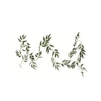 Τεχνητή βέργα φύλλων φτέρης ρατάν για διακόσμηση τοίχου — Deshan, υλικό: πλαστικό με απαλό κόλλα, χειροτεχνία: άλλο, ρατάν, κατάλληλο για γάμους και οικιακή διακόσμηση