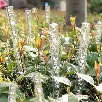 Φωτιστικό εξωτερικού χώρου κήπου με ηλιακή ενέργεια, για εγκατάσταση στο έδαφος, IP65 αδιάβροχο, 0,2 W, υλικά: ακρυλικό, ανοξείδωτο ατσάλι, ABS; μοντέλο Solar Bubble Acrylic Reed Lamp; αυτονομία 6–12 ώρες