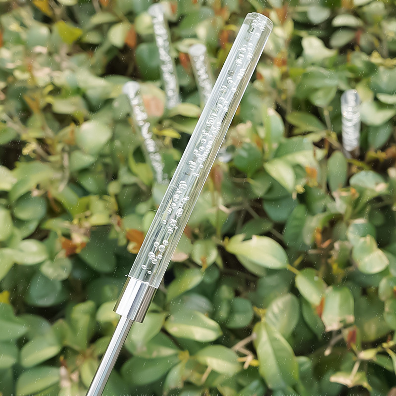 Napelemes kerti világítás földbe süllyeszthető, IP65 vízálló, 0,2W, anyagok: akril, rozsdamentes acél, ABS; modell Solar Bubble Acrylic Reed Lamp; működési idő 6–12 óra