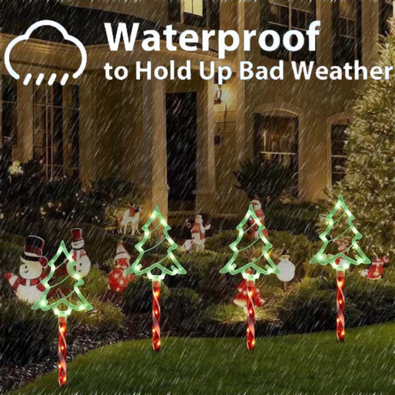 Solárna lampa pre vianočný stromček (1–5), pre dvorný trávnik, IP33, 1W, 6–12 h svietenia, CE certifikát