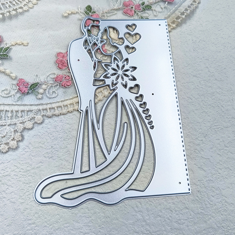 Metalna matrica za izrez svadbenih pozivnica, reljefni papir i scrapbooking