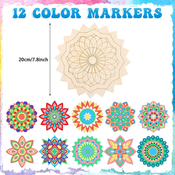 Σετ ζωγραφικής μάνταλας και χειροτεχνίας, 10 τεμάχια, ξύλο Boxwood, μοντέρνο και απλό στυλ