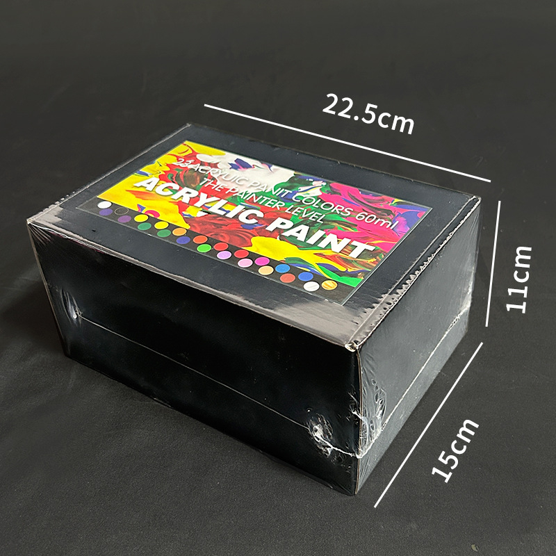 Qingyi akriliniai pigmentai – greitai džiūstantys skystieji pigmentai, dėžutėje, neimportuoti, IP neautorizuota