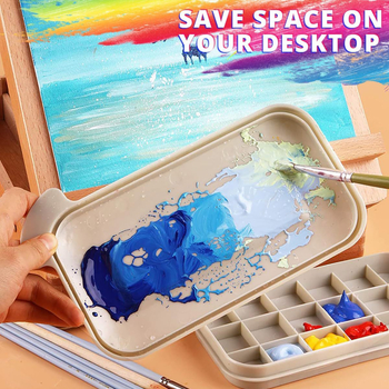 3-σε-1 κάδος πλυσίματος πινέλων τέχνης από ABS πλαστικό, 35 L χωρητικότητα, κατάλληλος για ακουαρέλα, ακρυλικά και ελαιογραφίες