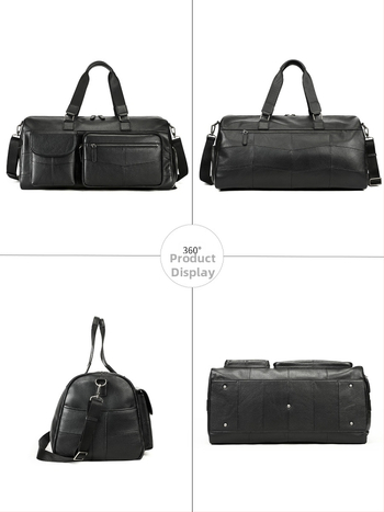 Ανδρική δερμάτινη τσάντα ταξιδιού - 36-55L, γνήσιο δέρμα, αδιάβροχη, Maltette