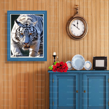 Σετ κεντήματος με σταυρό – μοτίβο τίγρη, βαμβάκι, 11CT, μοντέρνο μινιμαλιστικό στυλ