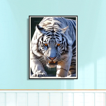 Σετ κεντήματος με σταυρό – μοτίβο τίγρη, βαμβάκι, 11CT, μοντέρνο μινιμαλιστικό στυλ