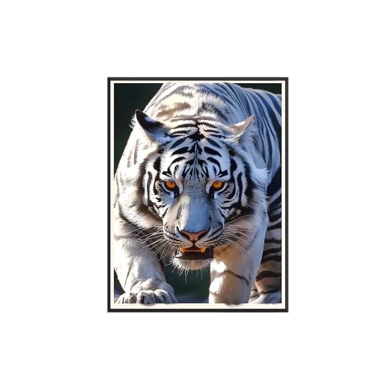 Σετ κεντήματος με σταυρό – μοτίβο τίγρη, βαμβάκι, 11CT, μοντέρνο μινιμαλιστικό στυλ