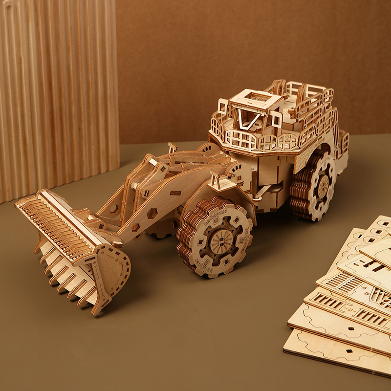 3D medinė krautuvo dėlionė – rankų darbo DIY žaislas, daugiafunkcinis, pritaikymas apdirbimui, ženklas Hee-Chi