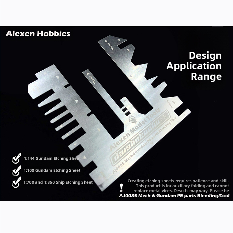 Etched Sheet Vise с помощен измерител – Ai Liechen AJ0085 Ръчно пресована метална тиска за Gundam модели