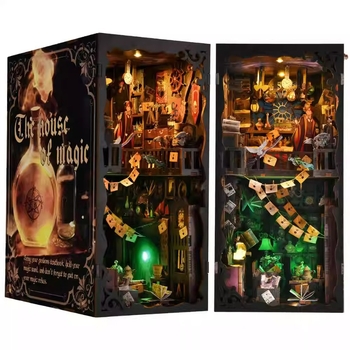 Ξύλινο DIY 3D παζλ μοντέλο για γωνιά βιβλίου, YM04, Sile, 2022