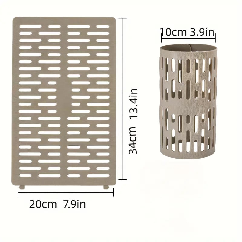 Защитна обвивка за ствол на дърво – пластмасова, регулируема, сглобяема, за млади дървета