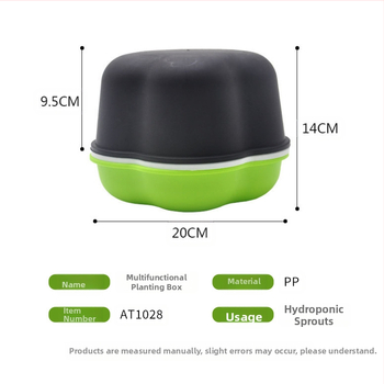 Υδροπονική θήκη φύτευσης, πολυχρηστικός οικιακός δίσκος καλλιέργειας βλαστών και φυτών (Υλικό: PP; Σκοπός: καλλιέργεια φυτών; Μάρκα: Sateli)
