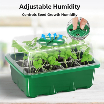 Σετ ταψιών σπορείων (3 τεμάχια): 6 θέσεων και 12 θέσεων, αναπνεύσιμο πλαστικό, ανθεκτική θερμομορφοποιημένη κατασκευή