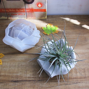 3D σιλικονούχα φόρμα σκυροδέματος για χέρια – γλάστρα από τσιμέντο, δίσκος κοσμημάτων, γύψος και τασάκι