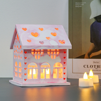 Καλούπι σιλικόνης για Χριστουγεννιάτικο σπίτι σε σχήμα καρδιάς για DIY ρητίνη και γύψο, ακανόνιστος σχεδιασμός, καλούπι ζαχαροπλαστικής, έκδοση 2024