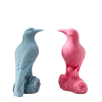 Μορφή από σιλικόνη σε σχήμα κοράκι για κεριά και γλυκίσματα — ακανόνιστο σχήμα, σιλικόνη, φόρμα ψησίματος, κατάλληλη για αρωματοθεραπτικά κεριά, mousse τούρτες και σοκολάτες