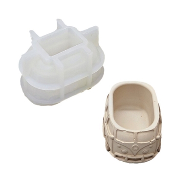 Φόρμα σιλικόνης για γύψο – ρετρό λεωφορείο, ακανόνιστο σχήμα, φόρμα ζαχαροπλαστικής/κέικ