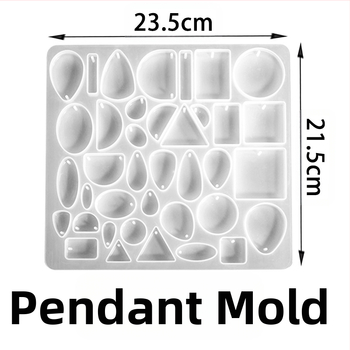 Μορφή σιλικόνης ρητίνης για κοσμήματα — ακανόνιστος σχηματισμός, κατάλληλη για σκουλαρίκια, κρεμαστά και κολιέ; πλήρης έκδοση